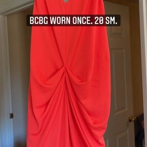 Flow coral BCBG dress